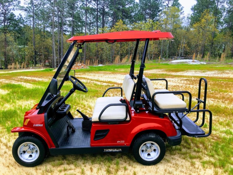 Tomberlin Emerge Street Legal Golf Cart Red Lsv Seat For Sale