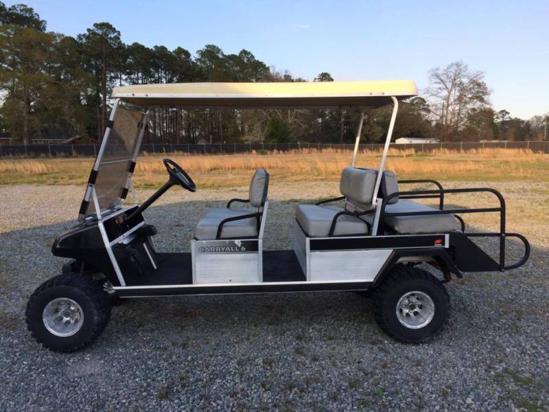 Club Car Carryall Gas Powered Golf Cart W Rims Lift Kit Utility Vehicle For Sale From