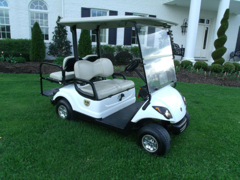 Gas Yamaha Drive Golf Cart 4 Seater With Lights Roof And Windshield