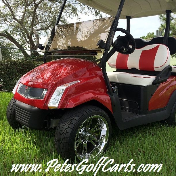 Custom Red Club Car Golf Cart For Sale for sale from United States