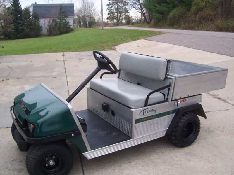 Club Car Carryall Turf 1 Electric Utility Cart, Dump Box, Golf, Heavy