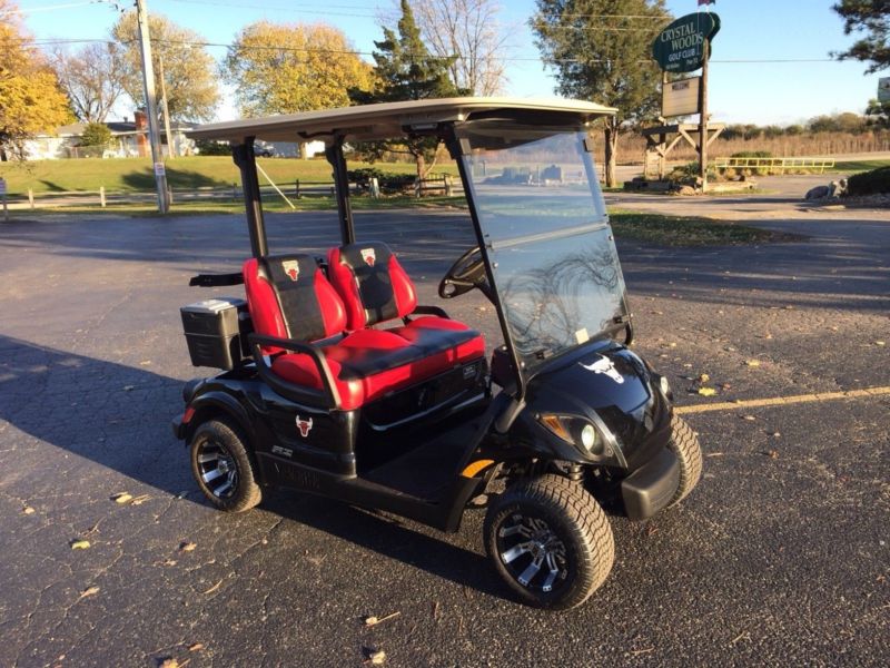 Yamaha Ptv Efi Gas Golf Cart. Custom Bulls Cart for sale from United States