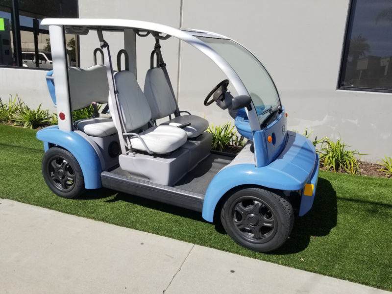 Ford Think 4 Passenger Seat Street Legal Golf Cart Car 72 Volt Blue for