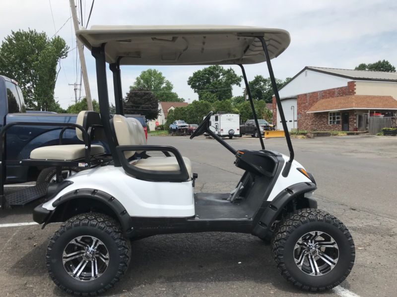 Yamaha G29 Drive Gas Golf Cart With 6 Inch Lift And 12 Inch Wheels for ...