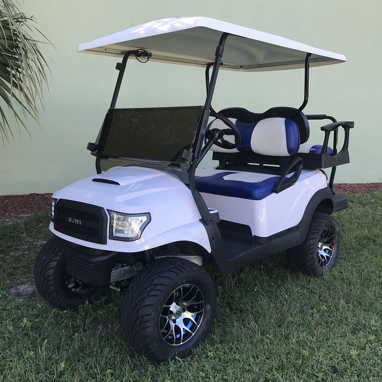 Club Car Custom Golf Cart Ford F150 Like Body Kit White And Blue For Sale From United States