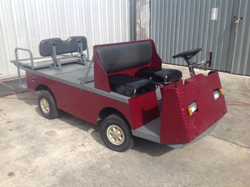 Ezgo Utility Flat Bed 36v 4 Seat Passenger Golf Cart Car Industrial Cargo Mover For Sale From