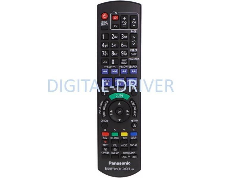 New Remote Control For Panasonic Blu-Ray Dvd N2QAYB000757 DMRPWT520 ...