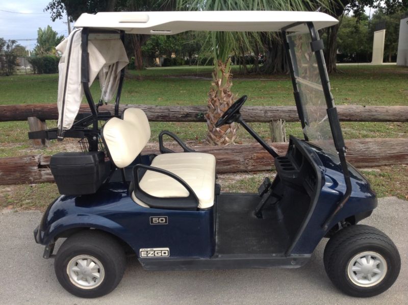 Blue 2015 Ezgo Ez-Go 48v Txt 2 Seat Passenger Golf Cart Car Good ...