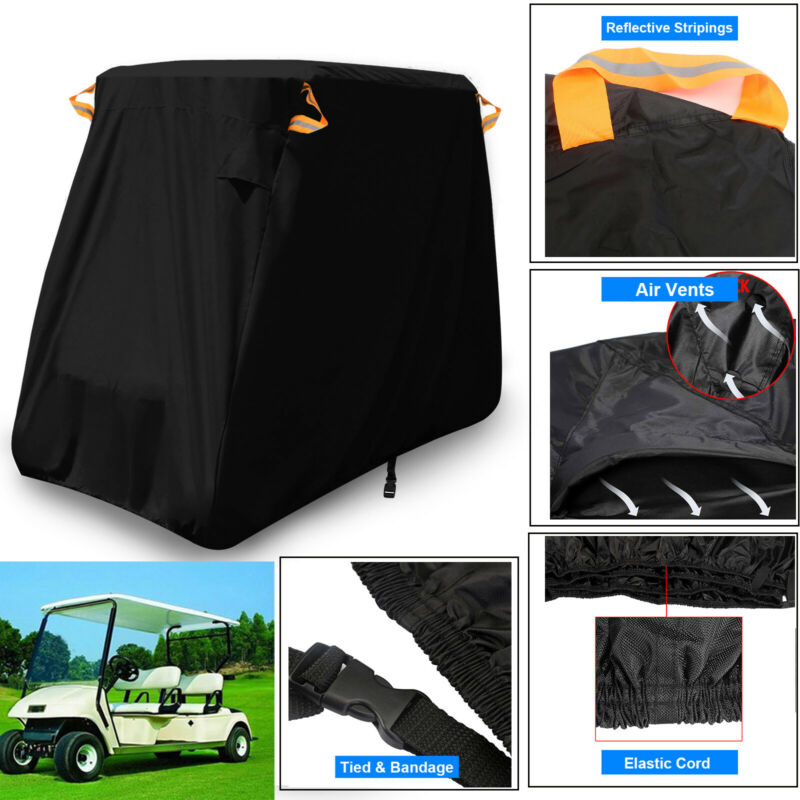 4 Passenger Waterproof Golf Cart Cover Fit Ez Go Club Car Storage Cover