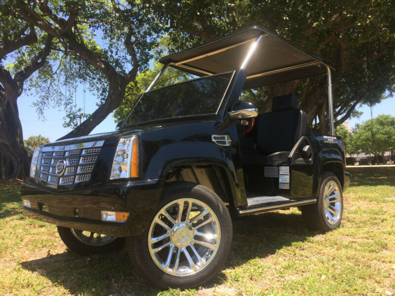 Acg Black Cadillac Escalade Golf Cart Custom Street Legal Lsv 4