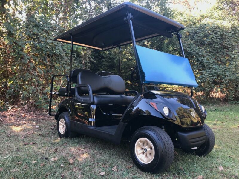 Yamaha G29 Fuel Injected Efi Gas Golf Cart Black 4 Seater Long Top for ...