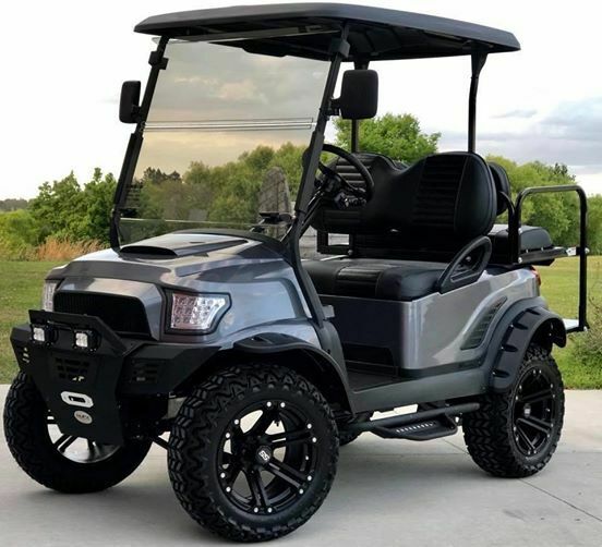 Golf Cart Club Car Charcoal Metallic Custom Lifted Vehicle 4 Seater ...