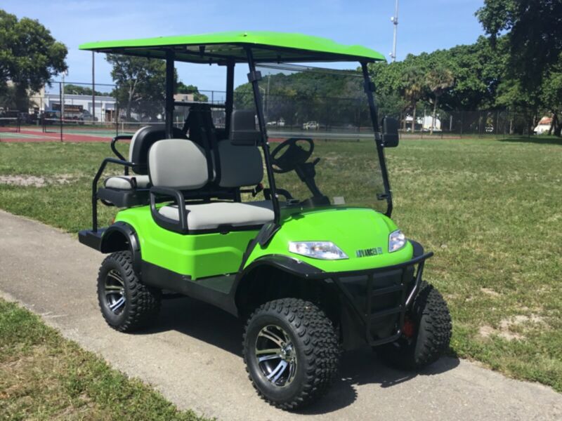 New Lime 4 Passenger Advanced Ev Lifted Lsv Street Legal Golf Cart Fast ...