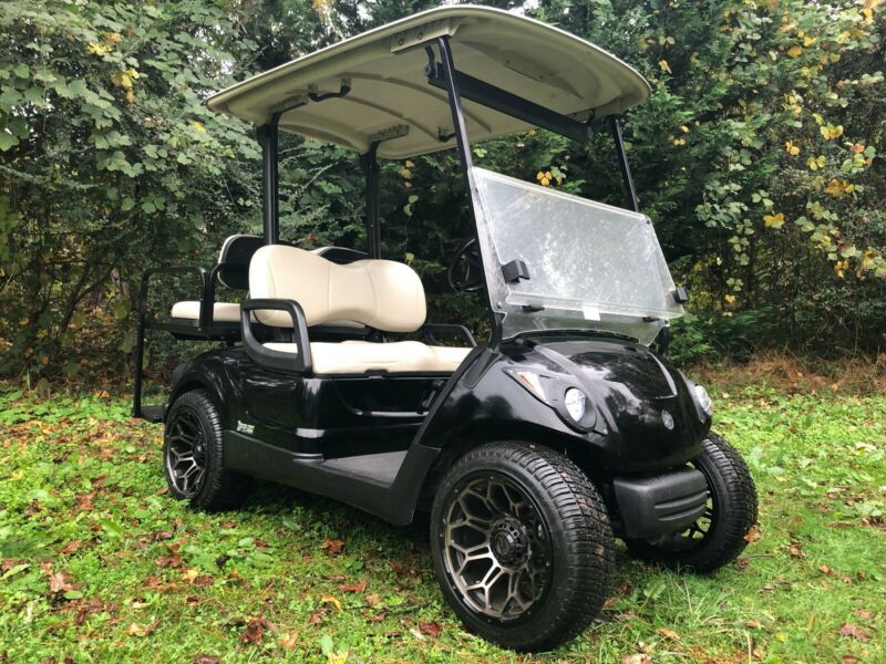 Yamaha Drive Efi Fuel Injected Gas Golf Cart Custom Wheels 4 Seater for ...