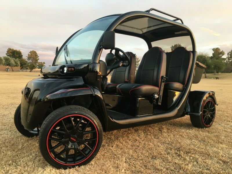 Polaris Gem Car Fully Custom E4, Black On Red, 38MPH, Limo Nev Golf