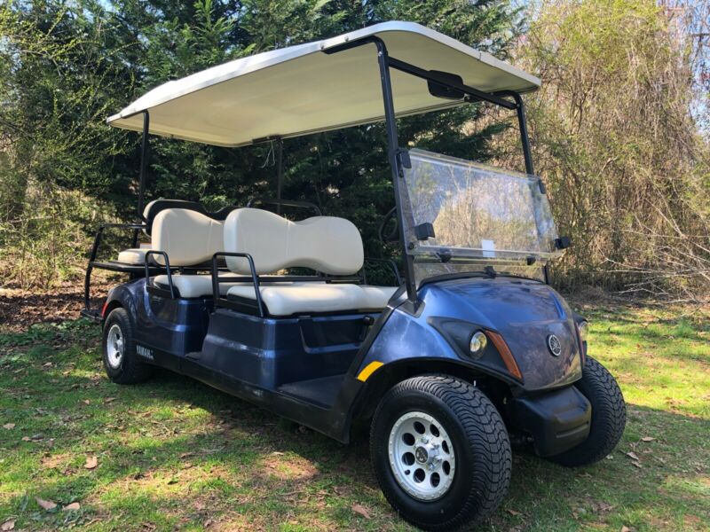 Yamaha Quitech drive2 Factory 6 Seater Limo Fuel Injected Gas Golf Cart ...