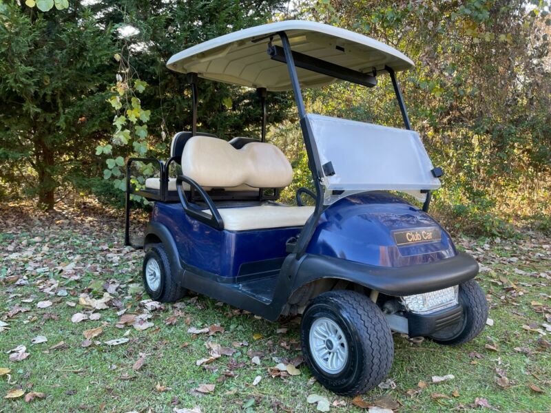 Club Car Gas Efi Fuel Injected Golf Cart Blue 4 Seater Nice for sale