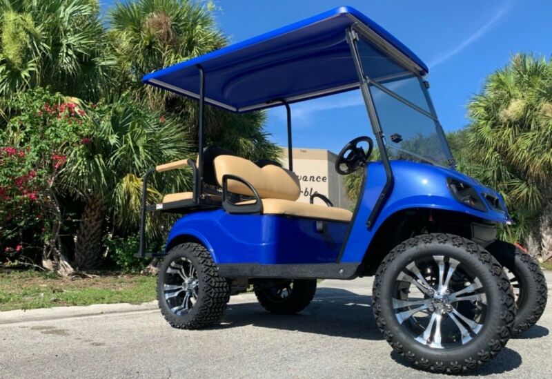 Refurb Navy Ezgo V Txt Seat Passenger Golf Cart Alloy Rims