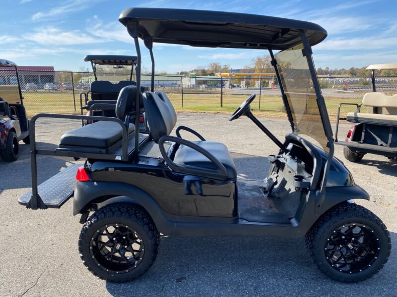 Custom Club Car Precedent Triple Black 48 Volt 4 Seater Golf Cart No ...